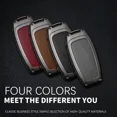 thumbnail image 4 of Car Key Cover Case for Audi A three button A3 8L 8P A4 B6 B7 B8 A6 C5 C6 4F RS3  Key Fob Shell Accessories Zinc Alloy Leather, 4 of 26