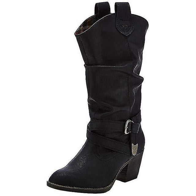 Bottes de Cowboy à Talon Latéral pour Femmes