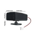 thumbnail image 4 of Vggrvlo Car Heater Portable 12V Car Heaters & Defroster 200W Fast Heating & Cooling Fan Plug In Car Heater for Windshield Defogger with 360° Rotary Car Heaters for Vehicle,Car, 4 of 6