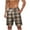 #07, variant on Busydd Mens Shorts Plus Size Shorts S-5XL Fashion Vintage Plaid Summer Shorts Elastic Waist Drawstring Casual Shorts Loose Oversized Beach Shorts for Men with Pockets