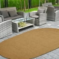 thumbnail image 2 of BNM Bohemian Indoor/ Outdoor Solid Rug, 4' x 6', Latte, 2 of 5