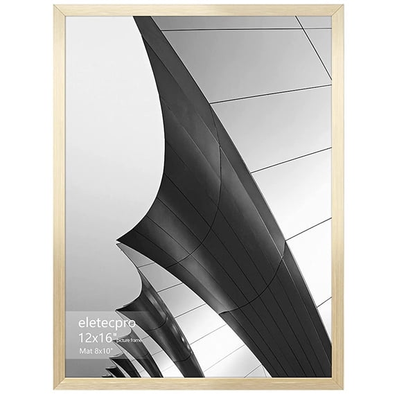 eletecpro 8x10 Picture Frame Made of Brushed Aluminum