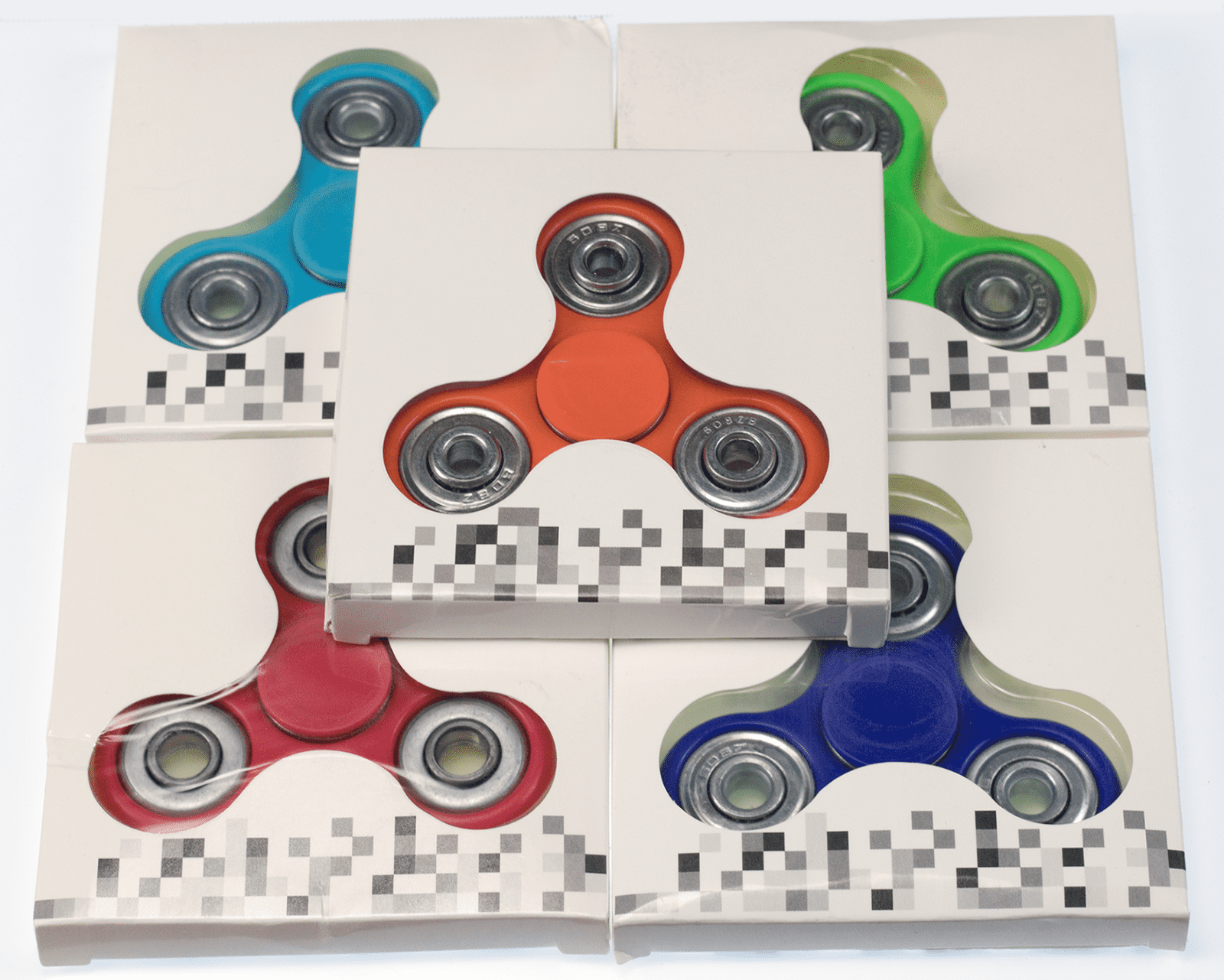 5x Tri-Spinner Fidget Toy Ceramic EDC Hand Finger Spinner Camo NEW Green 
