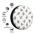 thumbnail image 4 of Salouo Funny Chicken Print Spare Tire Cover 14-17 inch Spare Tire Protector Universal Tough Tire Wheel Cover for Trailer SUV and Truck-15 inch, 4 of 6