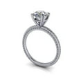 thumbnail image 2 of 3.25 Ct Stunning Round Diamond Wedding Rings For Women Solid 14K White Gold Size 3, 2 of 6