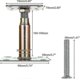 thumbnail image 2 of 2pcs Galvanized Adjustable 100-150mm Post Base Support, Heavy Duty Elevated Roof & Building Support, 2 of 5