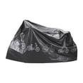 thumbnail image 1 of Cubierta de lluvia para bicicleta, cubierta antipolvo para bicicleta, impermeable, útil y duradera, cubierta de almacenamiento para bicicleta de carre Fino 230g Negro, 1 of 8