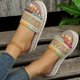 thumbnail image 5 of Amzcrzy Zapatos de mujer,Zapatos de mujer,Zapatillas de mujer, Sandalias de estilo étnico para mujer, suela gruesa, con boca de pez, pantuflas de cuerda color caramelo Sandalias Mujer Zapatillas De C, 5 of 7