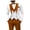 Burnt and White, variant on Burnt and White Wedding Tuxedos Suits for Men 3 Piece Double Breasted Prom Suit M