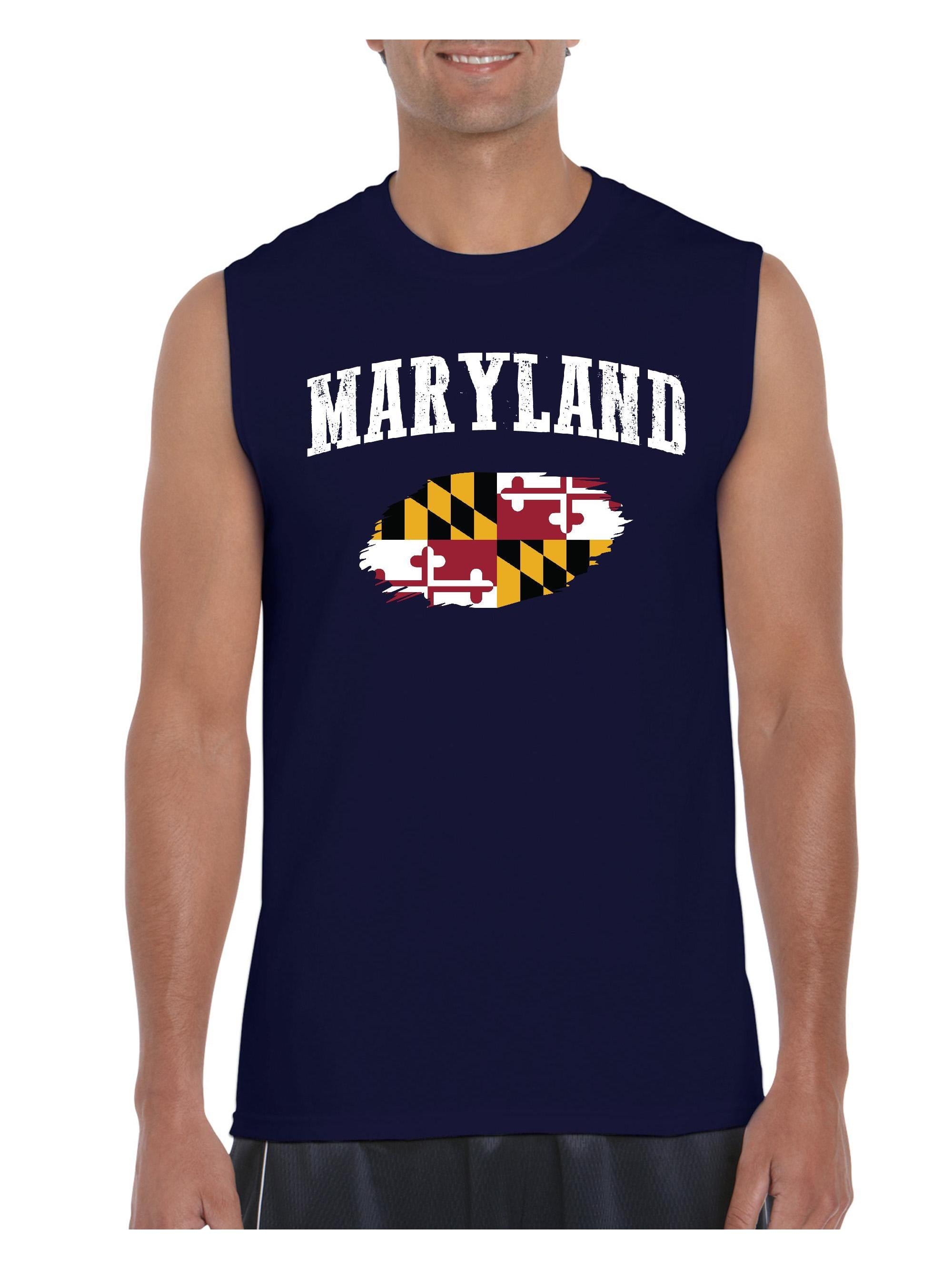 Mom's Favorite - Mens Maryland State Flag Ultra Cotton Sleeveless T ...