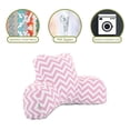 thumbnail image 6 of Majestic Home Goods Decorative Baby Pink Chevron Reading Pillow, 6 of 6