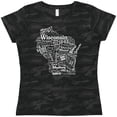 thumbnail image 3 of Inktastic Wisconsin State Word Salad Women's T-Shirt, 3 of 5