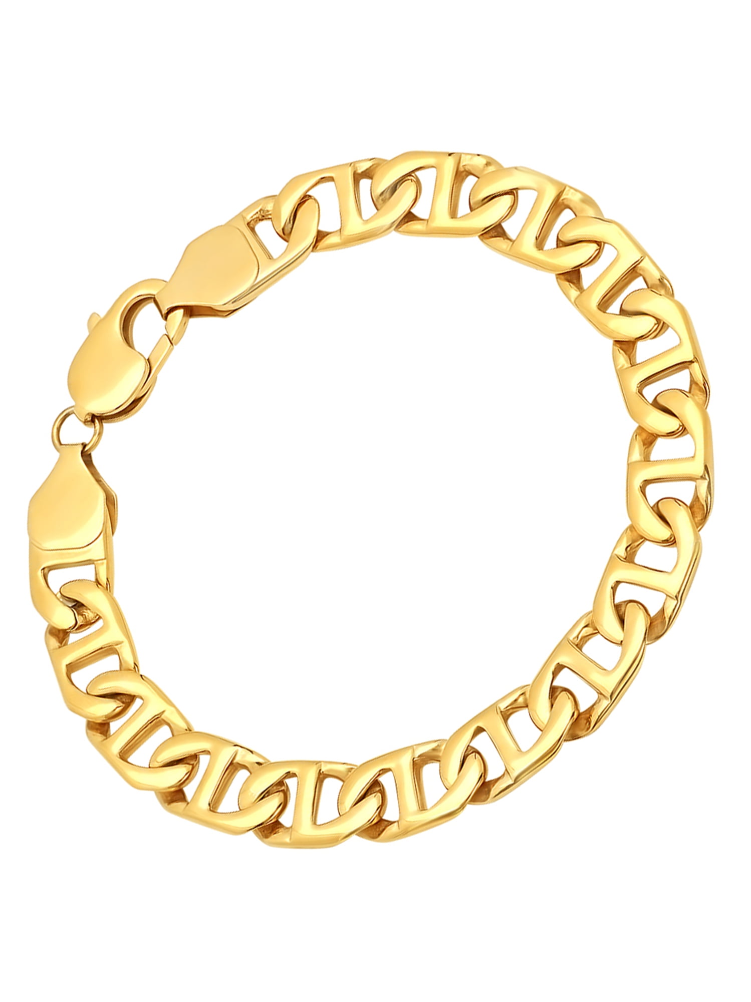White 9-Inch 20mm Crucible Jewelry Mens Stainless Steel Lords Prayer Curb Chain ID Identification Bracelet