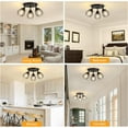 3Light Kitchen Light Fixtures Ceiling Mount, Adjustable Multi