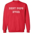 thumbnail image 2 of OXI Crewneck Sweatshirt - Best Pops Ever, Basic Casual Sweatshirts for Men's and Women Fleece Sweatshirt Long Sleeve - Red Small, 2 of 2
