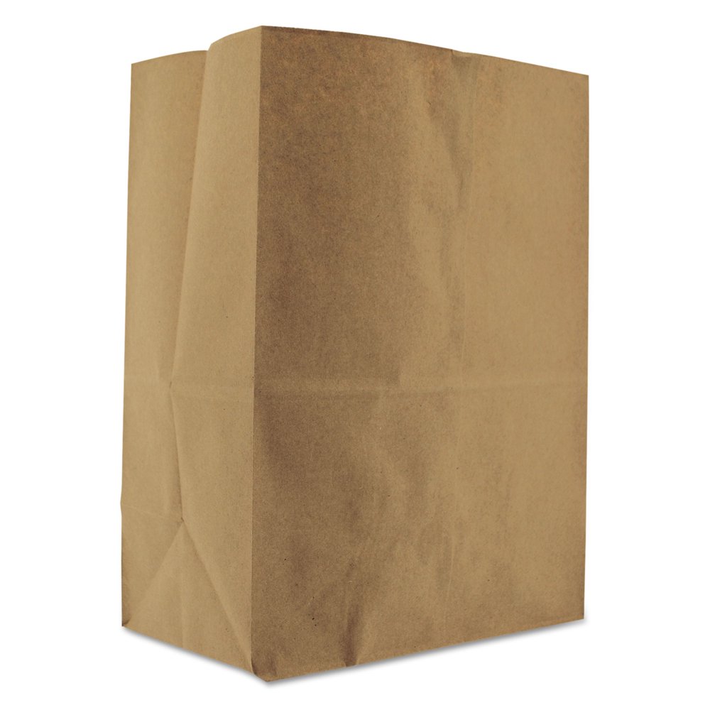 Grocery Paper Bags, 52 lbs Capacity, 1/8 BBL, 10.13"w x 6.75"d x 14.38