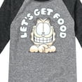 thumbnail image 3 of Garfield - Lets Get Food - Toddler & Youth Raglan Graphic T-Shirt, 3 of 5