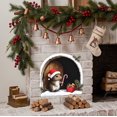 thumbnail image 5 of Cififendec Christmas 2D Mouse No Glue Wall Stickers, 5.91", Arch Shaped Cute Holiday Mouse Decal for Xmas Fireplace Surround Applying, 5 of 6