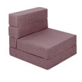 thumbnail image 1 of Sofá cama plegable individual Atlas Basic Rosa Minimalista, 1 of 8