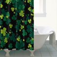 thumbnail image 3 of Ensemble de Rideau de Douche avec Encliquetable, Feuille de Trèfle Chanceuse Irlandaise Vacances (2) Rideaux de Douche Imperméables Doublure de Douche Décorative en Polyester, 72x72 Pouces, 3 of 4