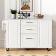 thumbnail image 4 of Noble House 59.3" Kitchen Island with Drop Leaf,Black, 4 of 12