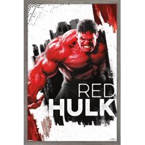 Marvel Captain America: Brave New World - Red Hulk Wall Poster, 14.725" x 22.375" Framed