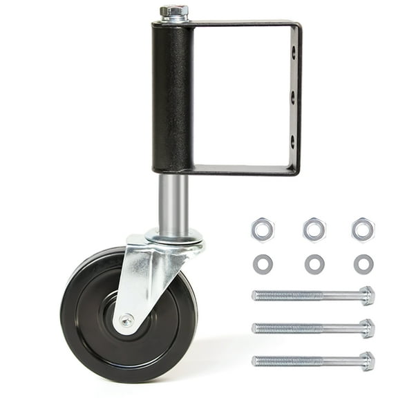 ILLUVA Rubber 4 in Swivel Wheel Caster, Black, 2.69 lbs