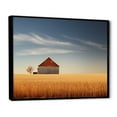 thumbnail image 2 of Designart "Minimalist Country Charm Of The Red Barn I" Barn Floater Framed Canvas Art Print, 2 of 5