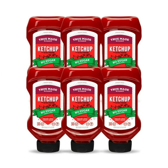 True Made Foods Ketchup Squeeze (6 Pack) 18.5 oz