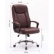 thumbnail image 2 of Silla Sillón Escritorio Oficina Ejecutiva Vinipiel EKE Life Home YX-1028 Marrón, 2 of 6