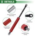 thumbnail image 5 of Unique Bargains 250mm/9.84" Gas Struts 500N Gas Springs Red Carbon Steel 2 Pcs RV Car Toolbox Lid Storage Box Cover Cabinet Door Cover, 5 of 7
