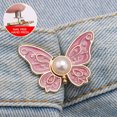 thumbnail image 4 of 8 Pcs Butterfly Jean Buttons Pins Pant Waist Tightener Detachable Pant Waist Tightener Removable Pants Clips for Waist No Sew&Tools Instant Decorative Buckle, 4 Colors-Topboutique, 4 of 8