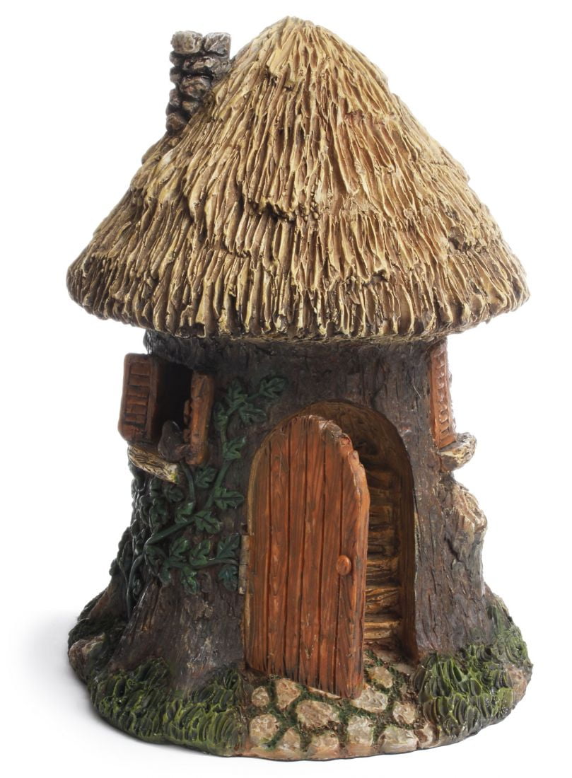 Miniature Dollhouse FAIRY GARDEN Solar Tree House Accessories 