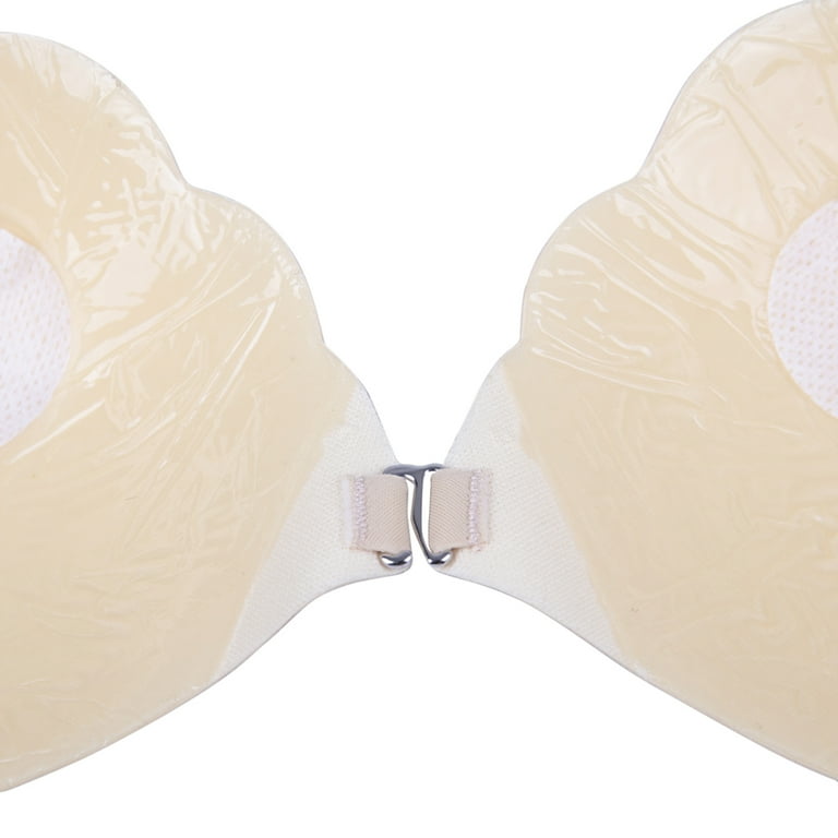 SAYFUT Push-up Bra Wing Shape Gel Strapless, Reusable Bras Adjustable Nude  Self Adhesive Invisible Backless for Wedding Dress/Evening Gowns, Cup D -  Walmart.com