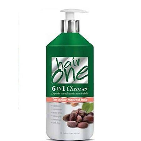 Hair One 6 in 1 Cleanser for Color Treated Hair - Jojoba Oil 33.8 (Best Way To Treat Oily Hair)