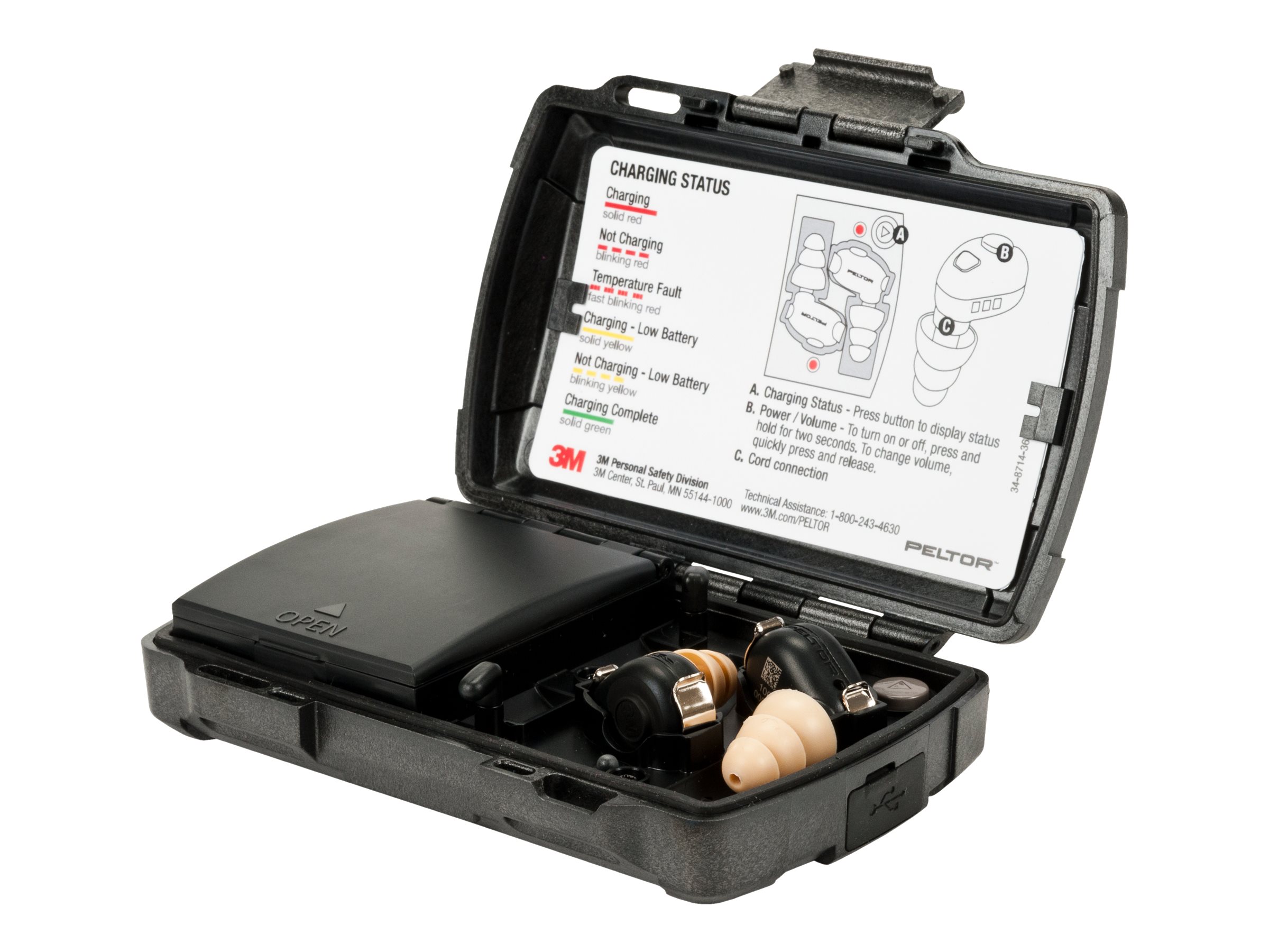 3M Peltor Tactical Earplug Kit TEP100 Ear tips kit