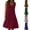Style2-Wine dresses for women, variant on Mceream Summer Dresses for Women Plus Size Casual Crew Neck A Line Dress Sleeveless Swing Mini Beach Vacation Dresses Pleated Boho Sundress Wine XL