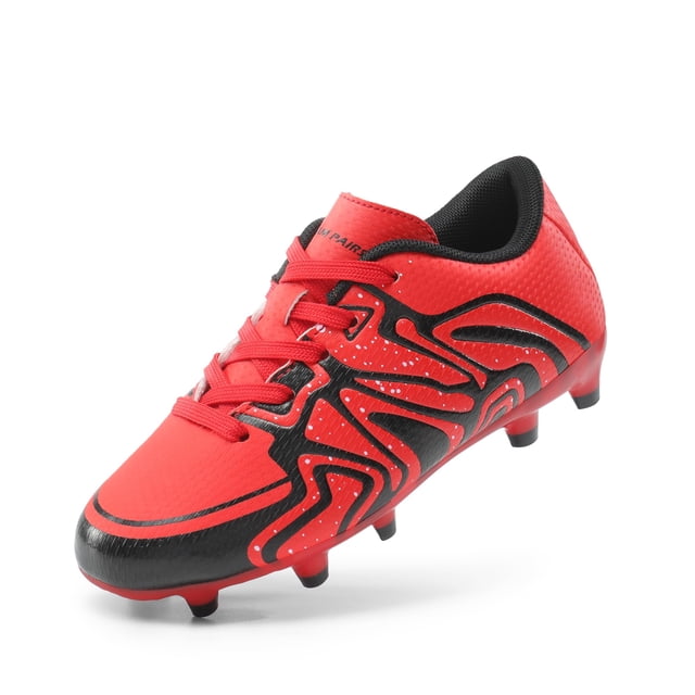 Tacos de Fútbol DREAM PAIRS Juvenil Suelo Firme Talla 5 Rojo
