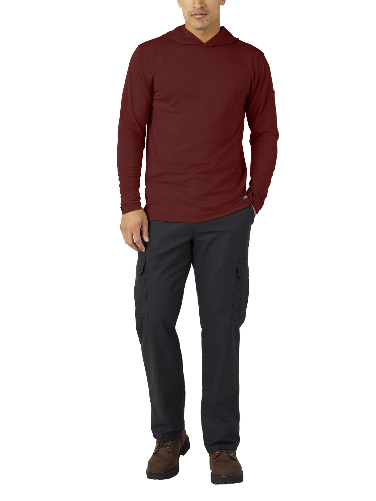 Genuine Dickies Work Solutions Hooded Long Sleeve Performance Sun Shirt