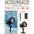 thumbnail image 1 of Btomtd Tens Patterns Two Colors Christmas Projector Lights Outdoor Holiday Lasers Projector With Remote Control For Garden Wall Decor Snowman Santa, A, 1 of 9