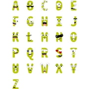 Blinggo Monster 5'' Alphabet ABC Baby Nursery Peel & Stick Wall Art Sticker Decals Kids Nursery Room Dcor