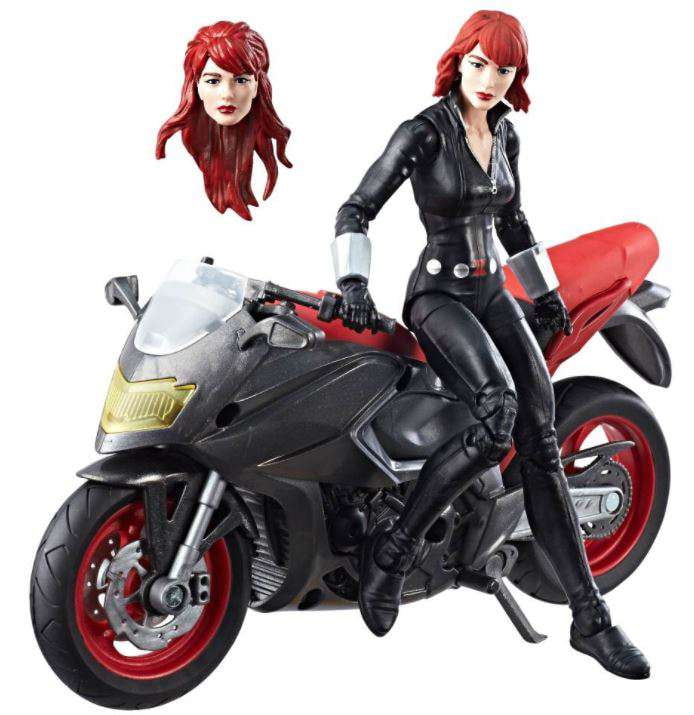 Marvel Legends Series 6-inch Black Widow with Motorcycle