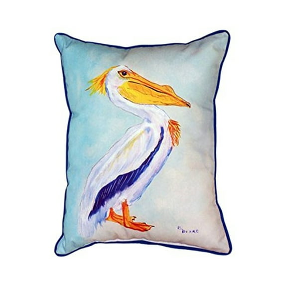 Betsy Drake ZP177 King Pelican Indoor & Outdoor Throw Pillow- 20 x 24 in.