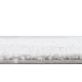 thumbnail image 4 of Rugs.com Jill Zarin Shaggy Chic Collection Rug – 2' x 8' Runner Sea Salt White Shag Rug Perfect For Hallways, Entryways, 4 of 9