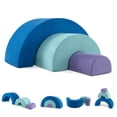 thumbnail image 1 of Costway Rainbow Arc Climber Playset Foam Climbing Blocks with Machine Washable Covers, 1 of 10
