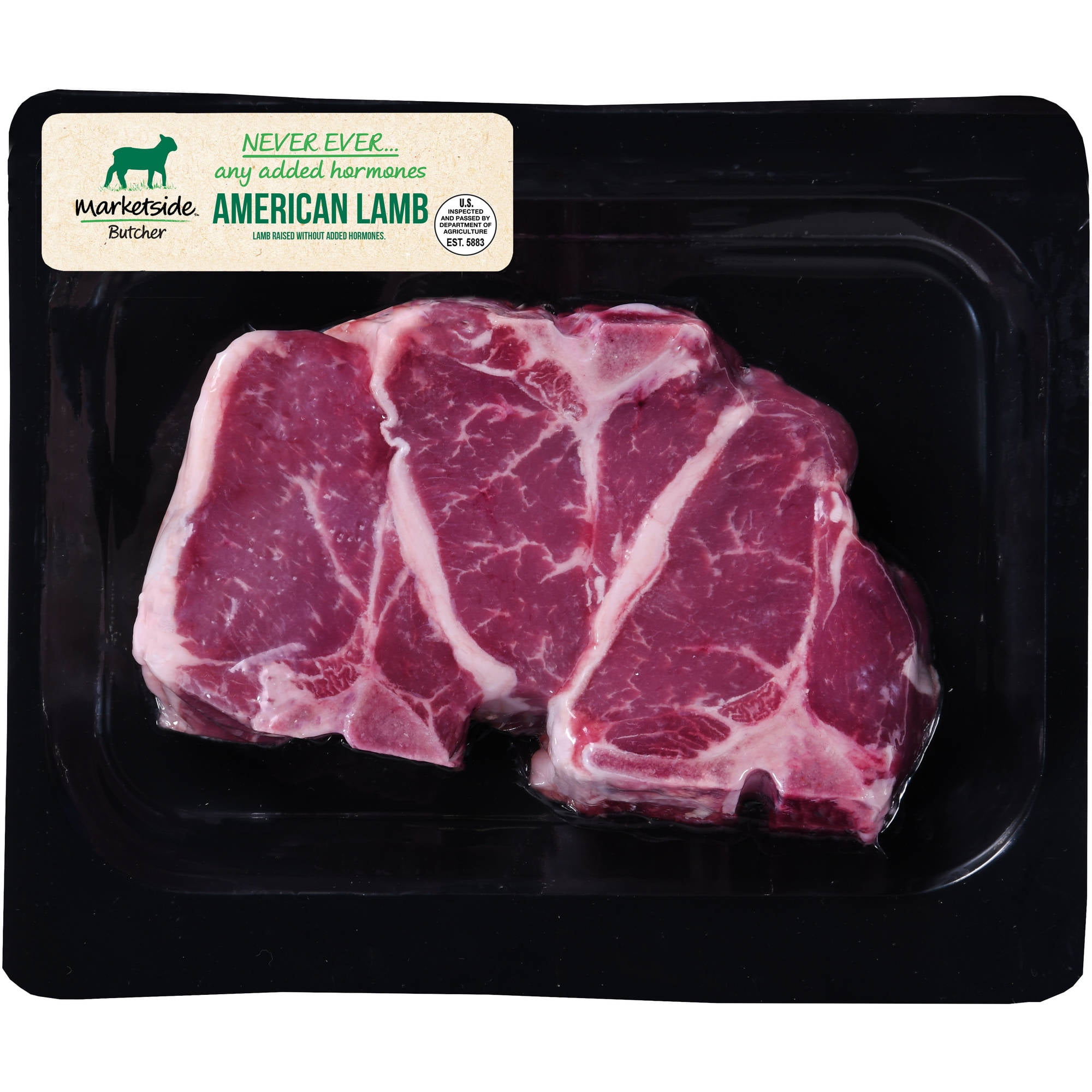 Marketside Butcher Lamb Loin Chop 0 5 2 0 Lb Walmart Com Walmart Com
