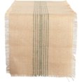 thumbnail image 1 of DII Jute Burlap Collection Kitchen Tabletop, Table Runner, 14x108, Middle Stripe Artichoke, 1 of 7