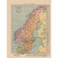 thumbnail image 3 of Hammond 19x24 Black Modern Framed Museum Art Print Titled - Europe Sweden Norway Denmark - Hammond 1910, 3 of 5