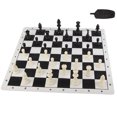 thumbnail image 2 of Chess Set, 24 Checkers Portable Chess Board Set Wear Proof  for Family Gathering, 2 of 7