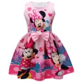 thumbnail image 1 of Vestido de princesa de Minnie Mouse para niños y niñas, ropa sin mangas, con lazo rosa, para fiesta de cumpleaños y Navidad, 2024, 1 of 5